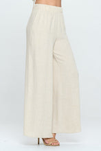 Load image into Gallery viewer, RENEE C Linen Wide Leg Pants with Pockets
