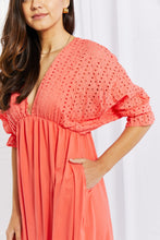 Load image into Gallery viewer, Ninexis Everyday Dreams Eyelet Contrast Dress

