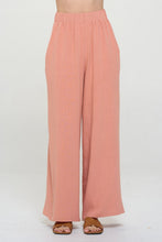 Load image into Gallery viewer, RENEE C Linen Wide Leg Pants with Pockets
