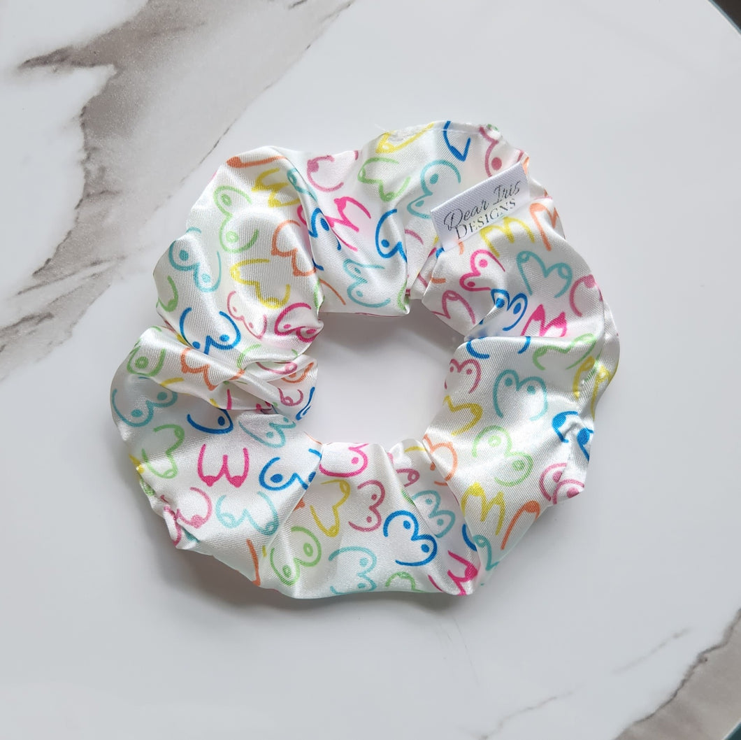 Rainbow Mini Boob Scrunchie