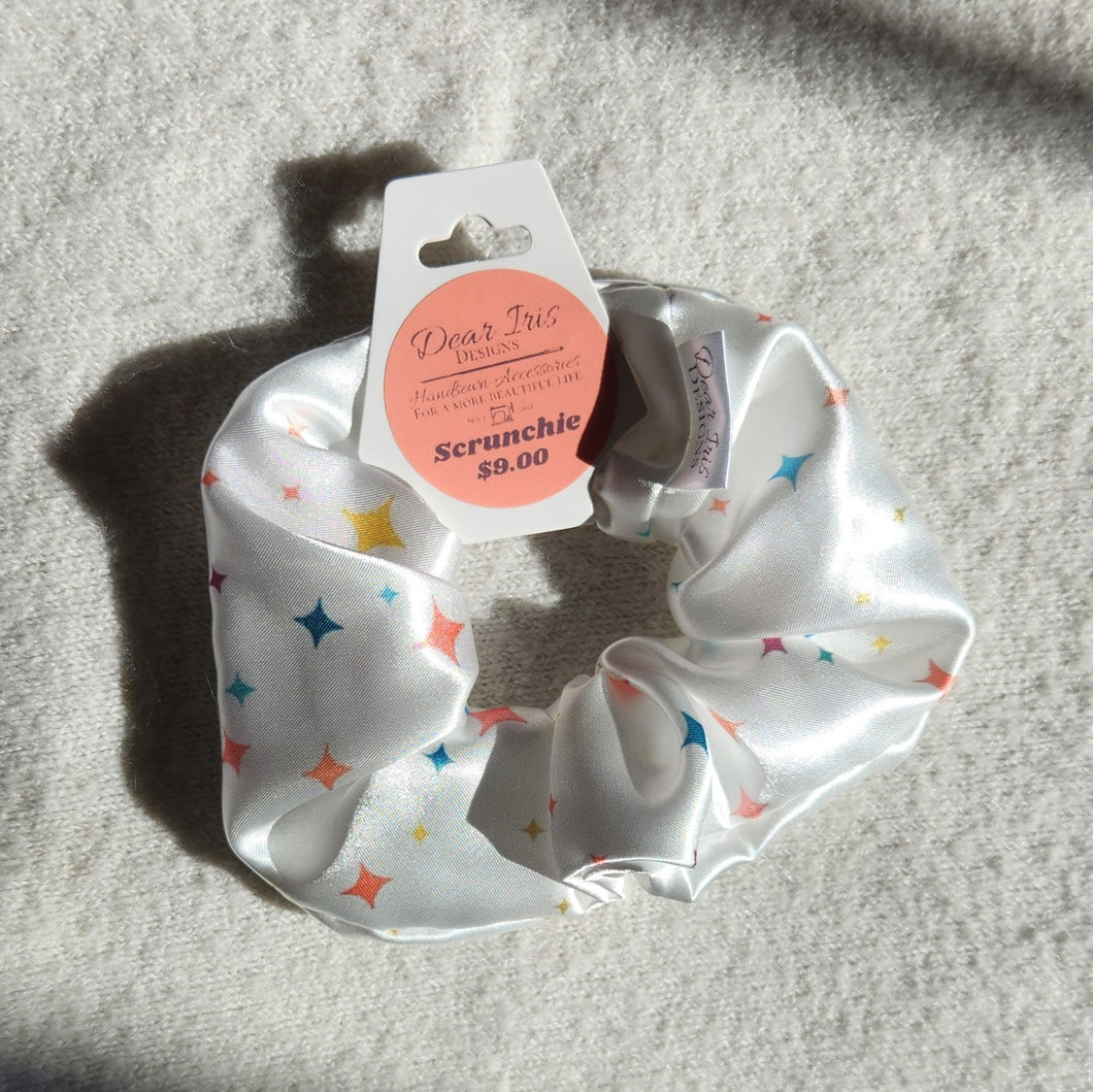 Sparkle Icon Satin Scrunchie