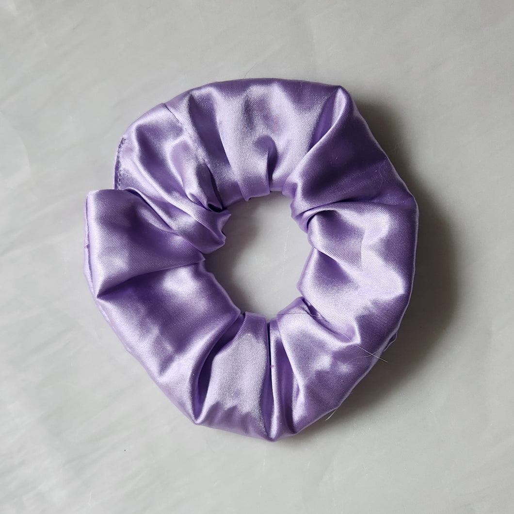 Lavender Satin Scrunchie