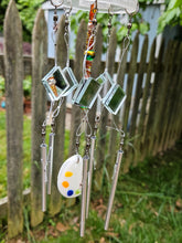 Load image into Gallery viewer, Upcycled Van Gogh Vodka  Bottle Wind Chime
