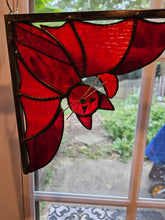 Load image into Gallery viewer, Stained Glass Corner Hanging Catty Bat - Red
