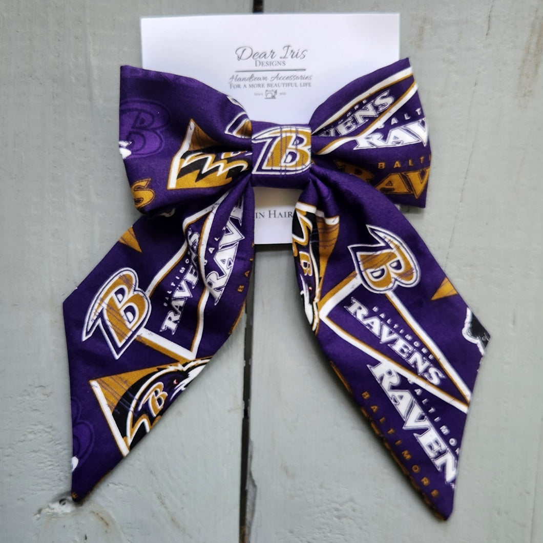 Football Flock Jumbo Bow