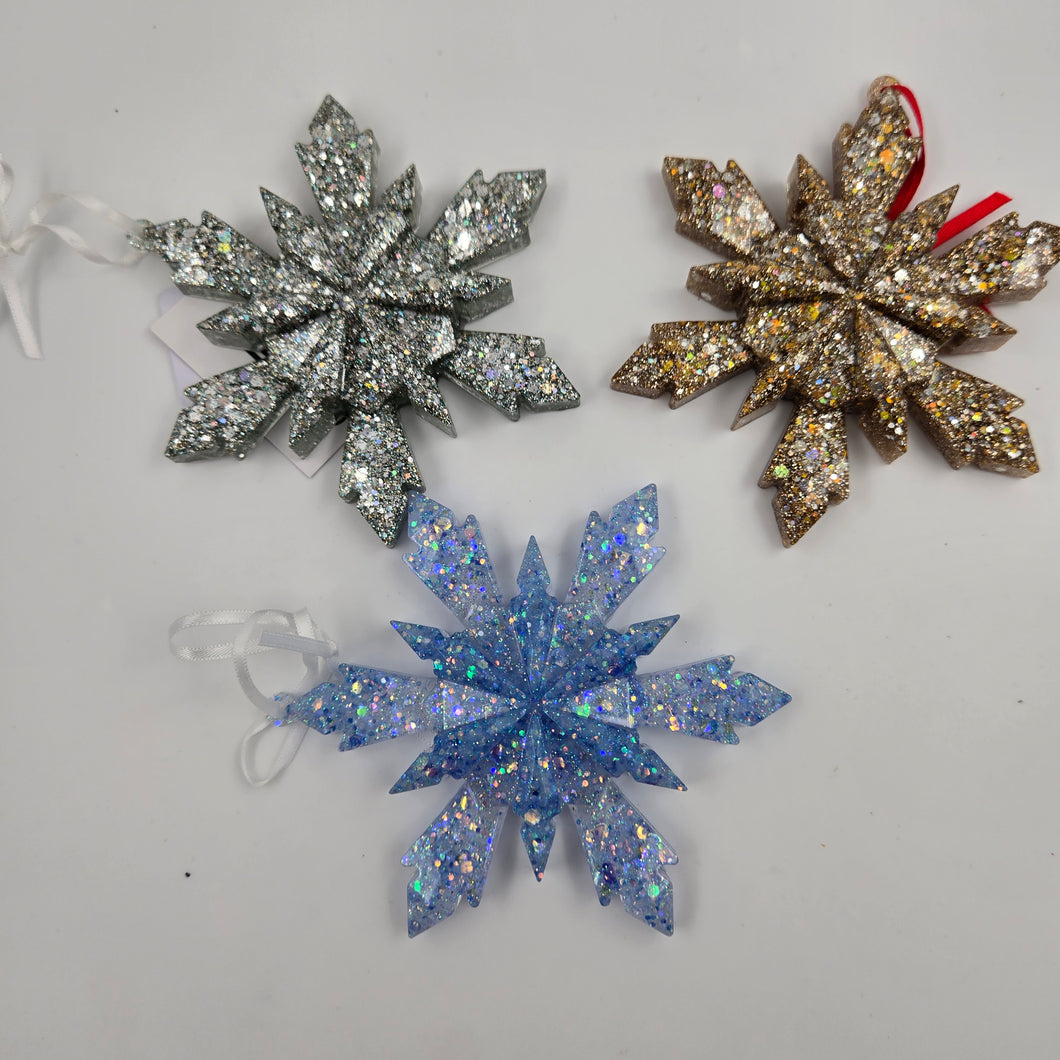 Large snowflake ornaments