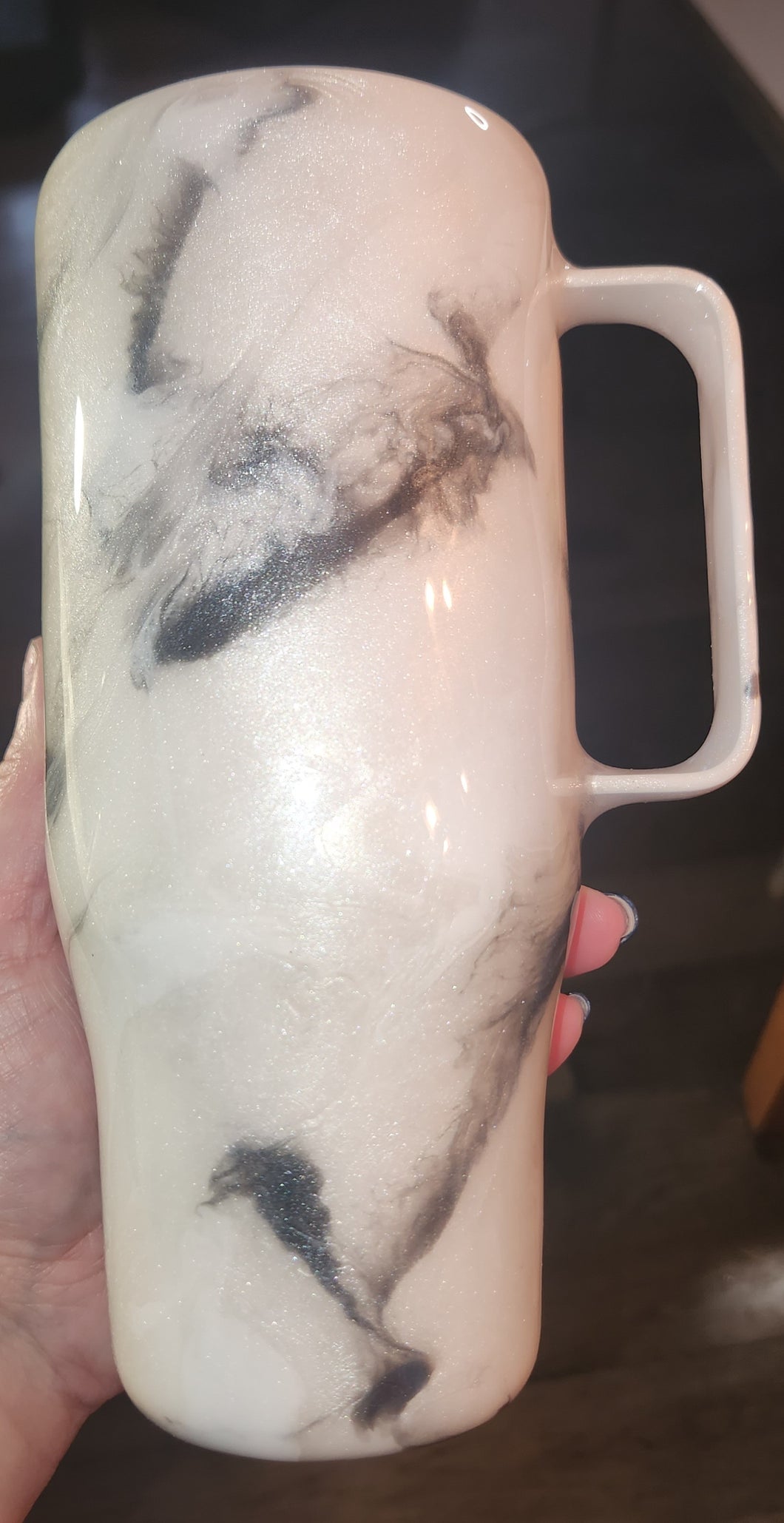 Marble Tumbler 24 oz. with Handle