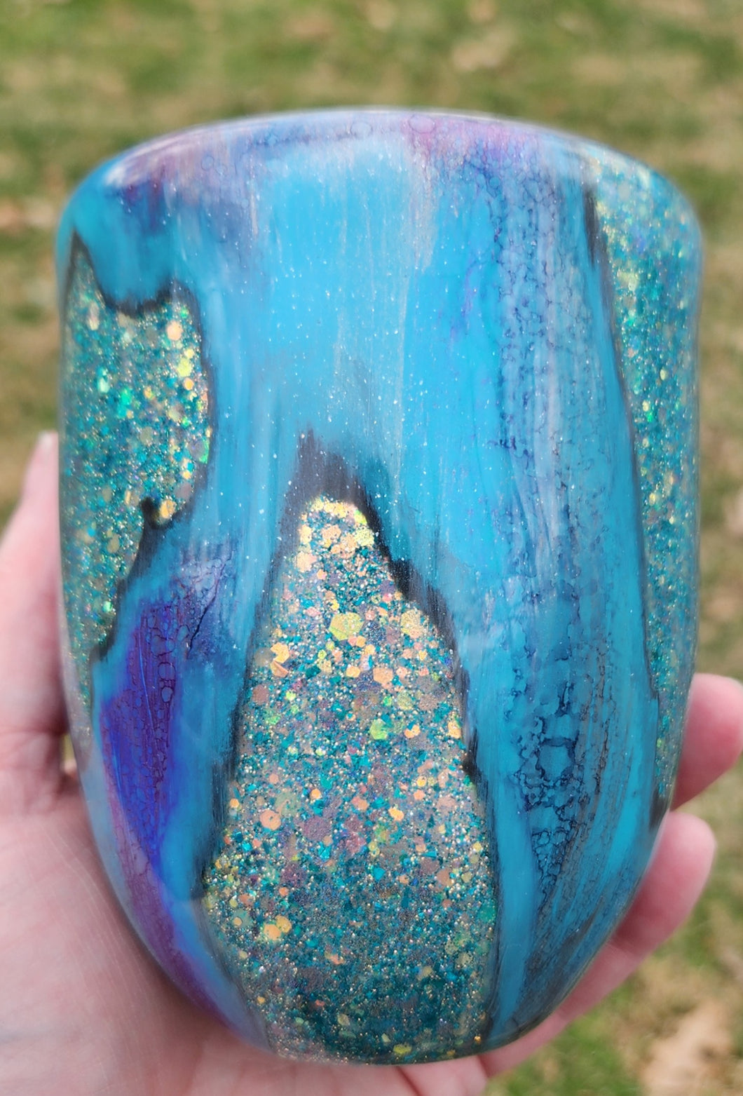 Patina Geode Wine Tumbler, 10 oz.
