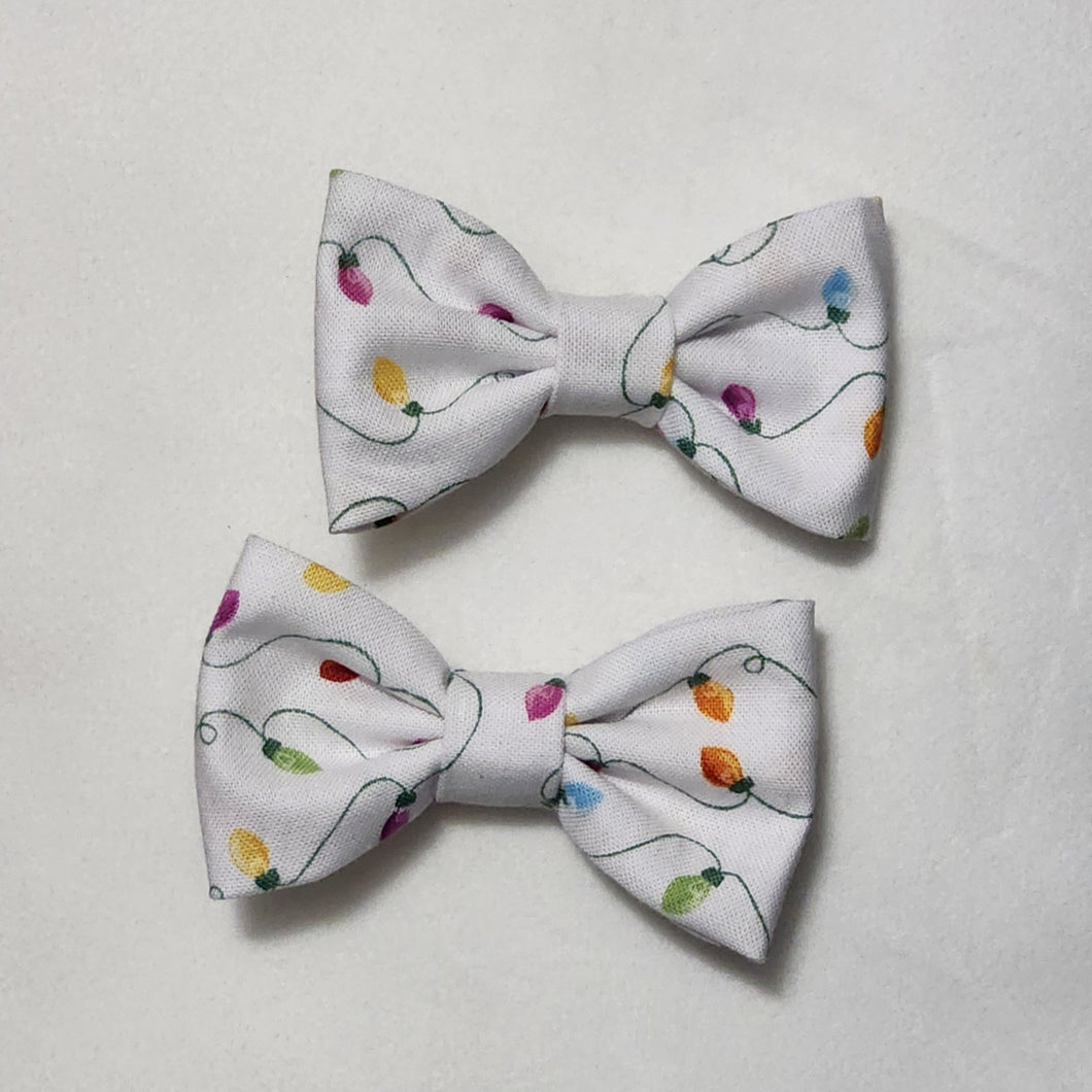 White Lights Tiny Bow Two Pack