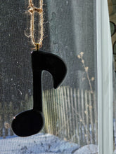 Load image into Gallery viewer, Fused Glass Hanging Music Notes
