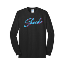 Load image into Gallery viewer, Shock travel basketball-adult long sleeve- black
