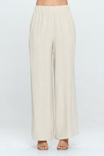Load image into Gallery viewer, RENEE C Linen Wide Leg Pants with Pockets
