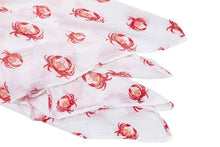 Load image into Gallery viewer, Pink Crab Swaddle Blanket
