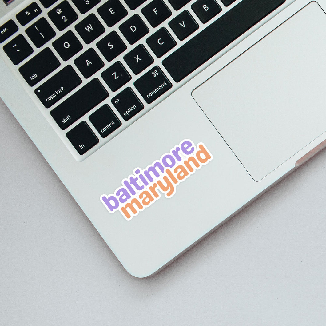 Baltimore Maryland Sticker