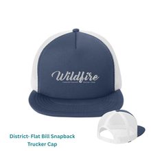 Load image into Gallery viewer, CCSC wildfire- District flat bill trucker hat
