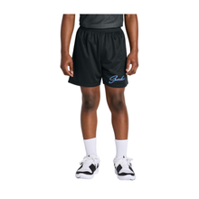 Load image into Gallery viewer, Shock basketball black 5" mesh short with logo2-sport tek posicharge
