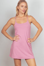 Load image into Gallery viewer, VERY J Sleeveless Active Tennis Dress with Unitard Liner
