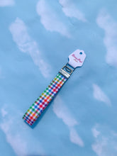 Load image into Gallery viewer, Rainbow Plaid Wristlet Lanyard
