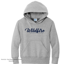 Load image into Gallery viewer, CCSC-WILDFIRE -port and co YOUTH hooded sweatshirt-gray and navy
