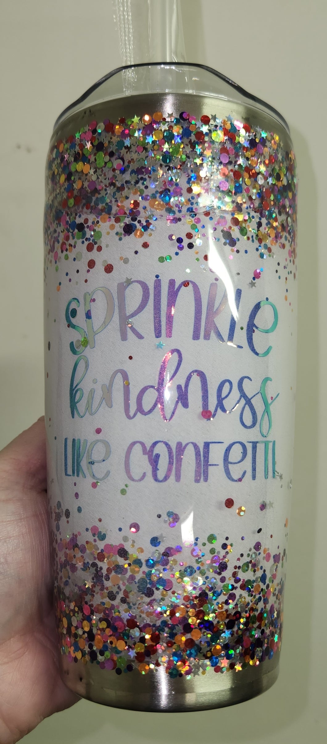 Sprinkle Kindness Snow Globe Tumbler 20 oz.