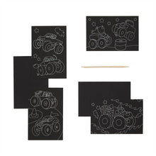 Load image into Gallery viewer, Mini Scratch &amp; Scribble Art Kit: Monster Truck
