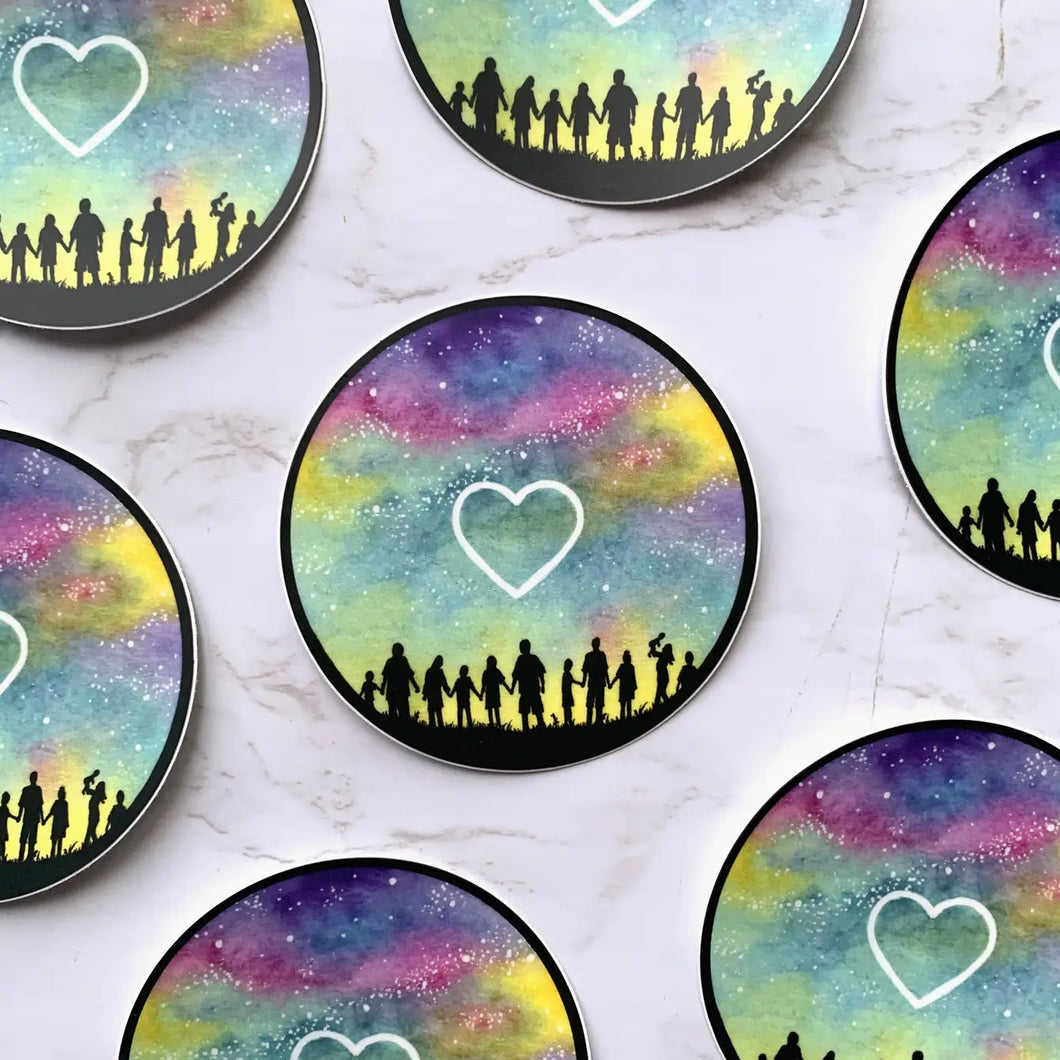 Holographic Love Sticker
