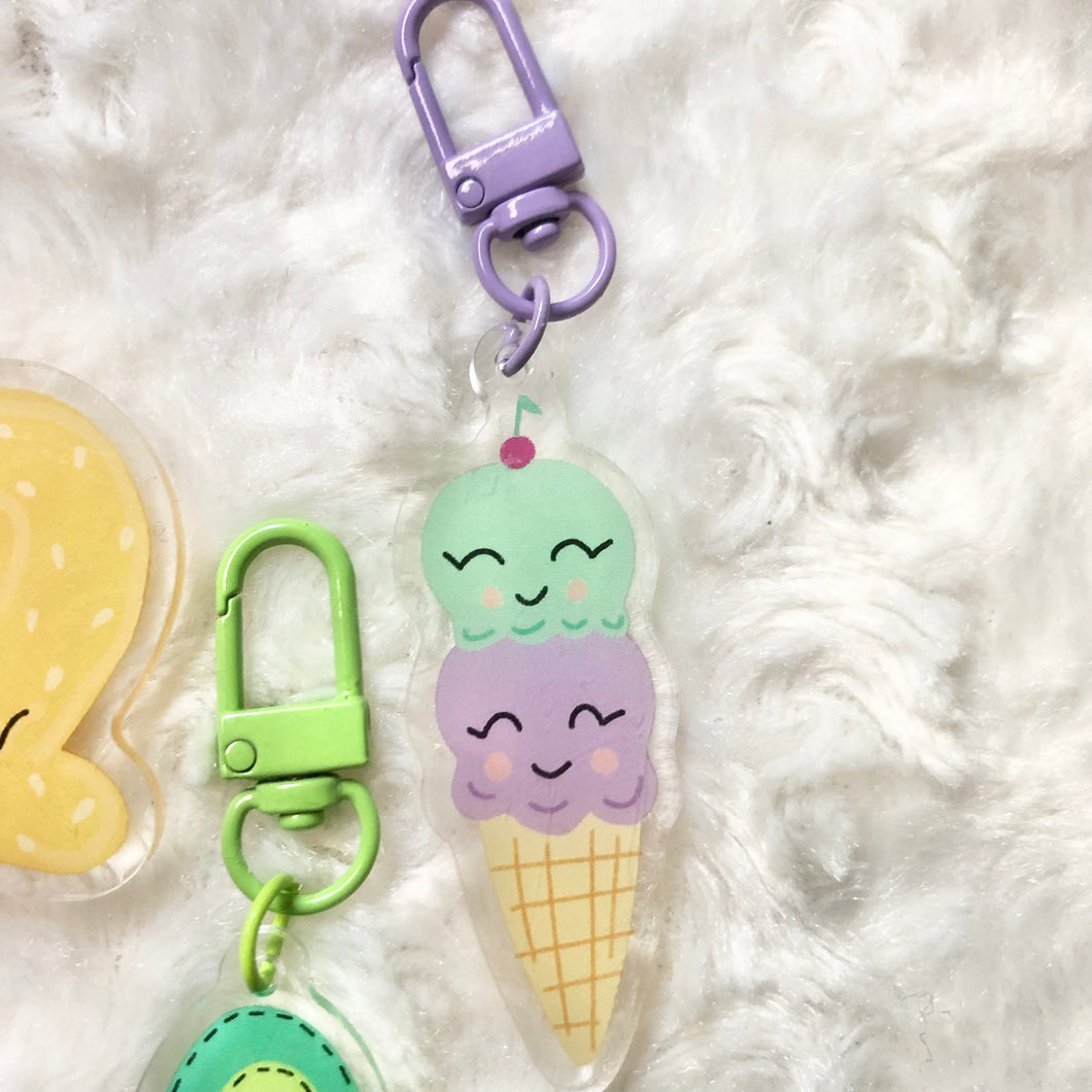 Ice Cream Keychain