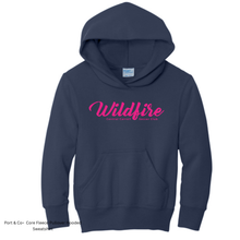 Load image into Gallery viewer, CCSC-WILDFIRE -port and co YOUTH hooded sweatshirt-Navy and pink

