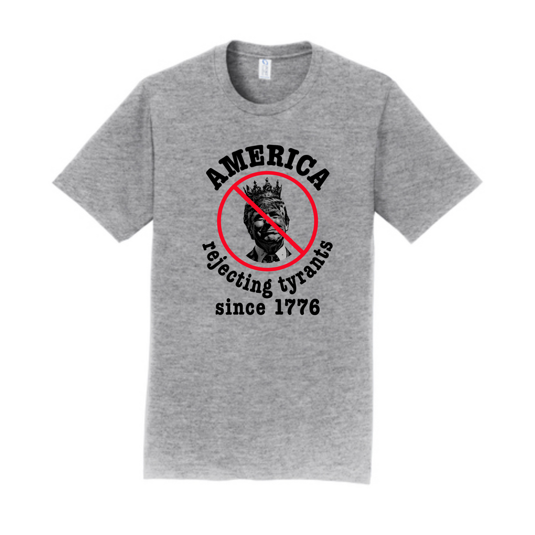 tyranny unisex tee- ash gray