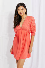 Load image into Gallery viewer, Ninexis Everyday Dreams Eyelet Contrast Dress
