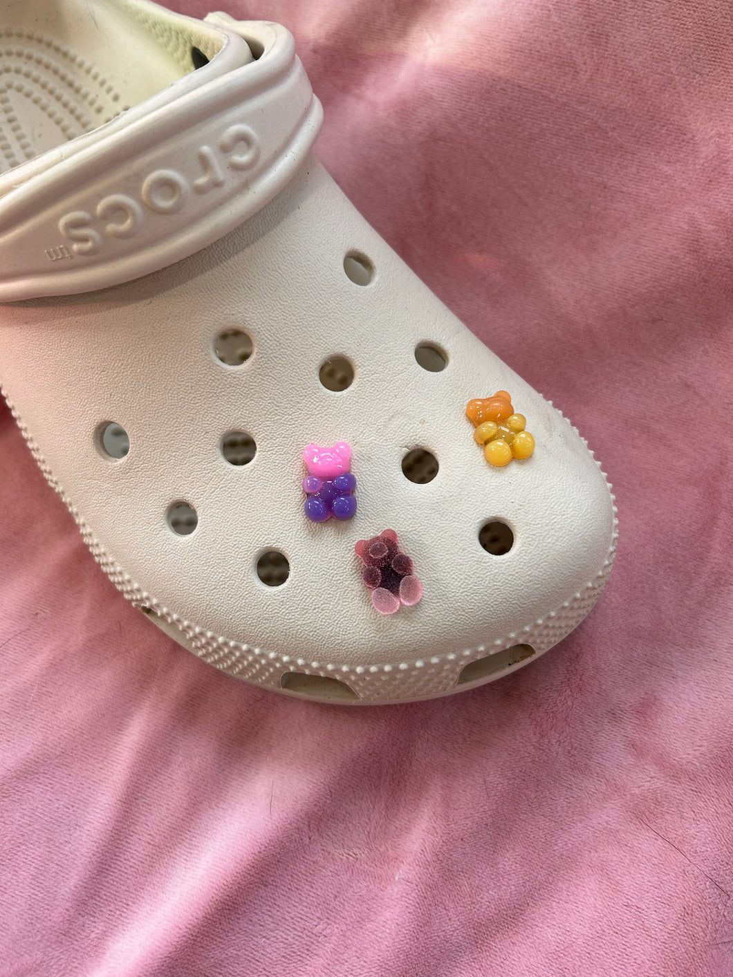 Pink and purple ombré Gummy Bear Shoe Charm