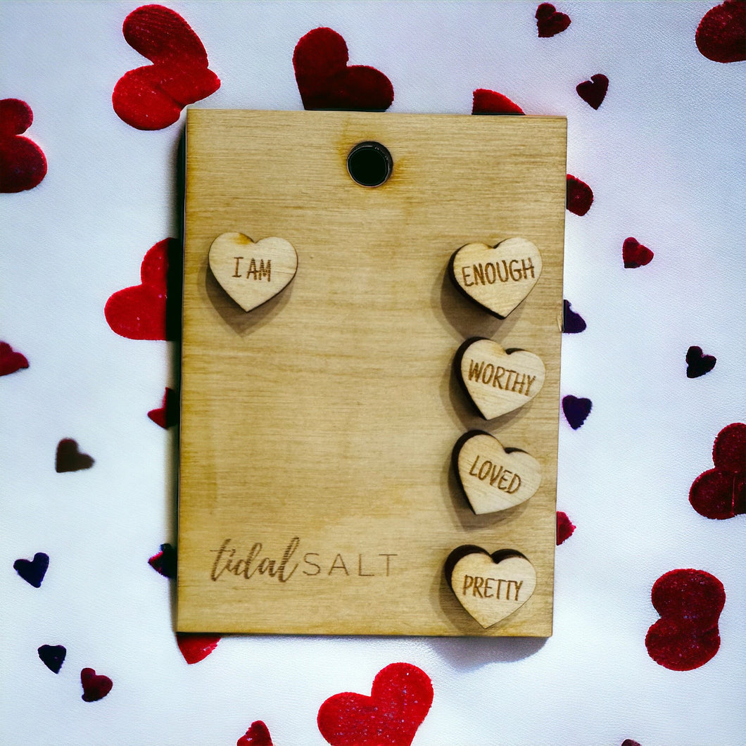 I am enough/worthy/loved/pretty earring set