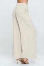 Load image into Gallery viewer, RENEE C Linen Wide Leg Pants with Pockets
