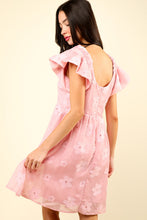 Load image into Gallery viewer, VERY J Flower Embroidered Organza Mini Dress
