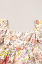 Load image into Gallery viewer, Tied Printed Half Sleeve Mini Dress
