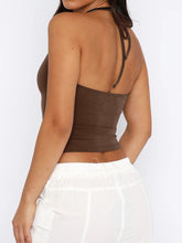 Load image into Gallery viewer, Lace Detail Halter Neck Cami
