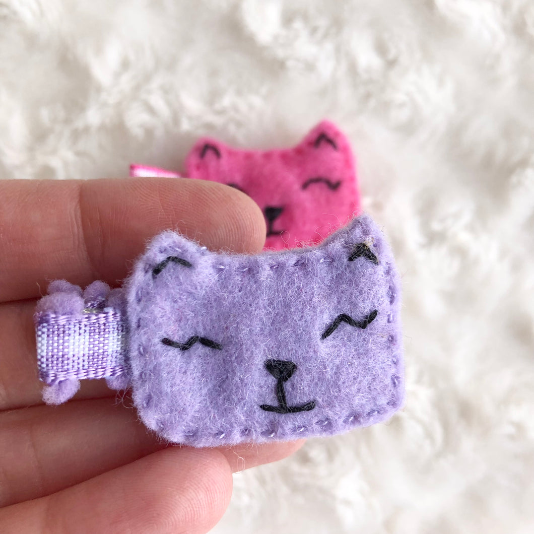 Happy Cat Hair Clips