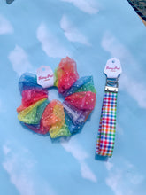 Load image into Gallery viewer, Rainbow Plaid Wristlet Lanyard
