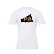 Winfield apparel-  megaphone Cheer tee, long sleeve, hoodie, crewneck-white