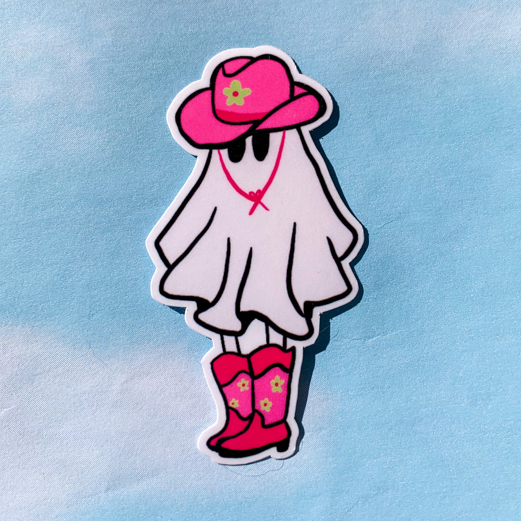 Cowboy Ghost Sticker