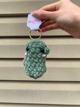 Load image into Gallery viewer, Pickle Keychain | Crochet Backpack Buddy

