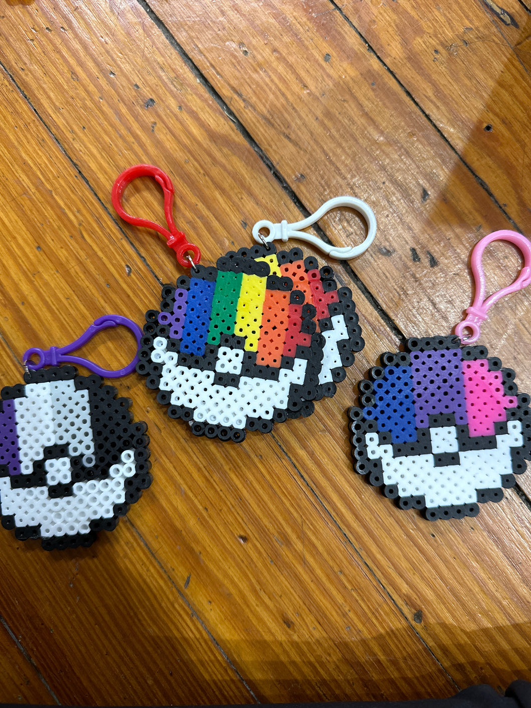 Pride Pokémon ball keychains