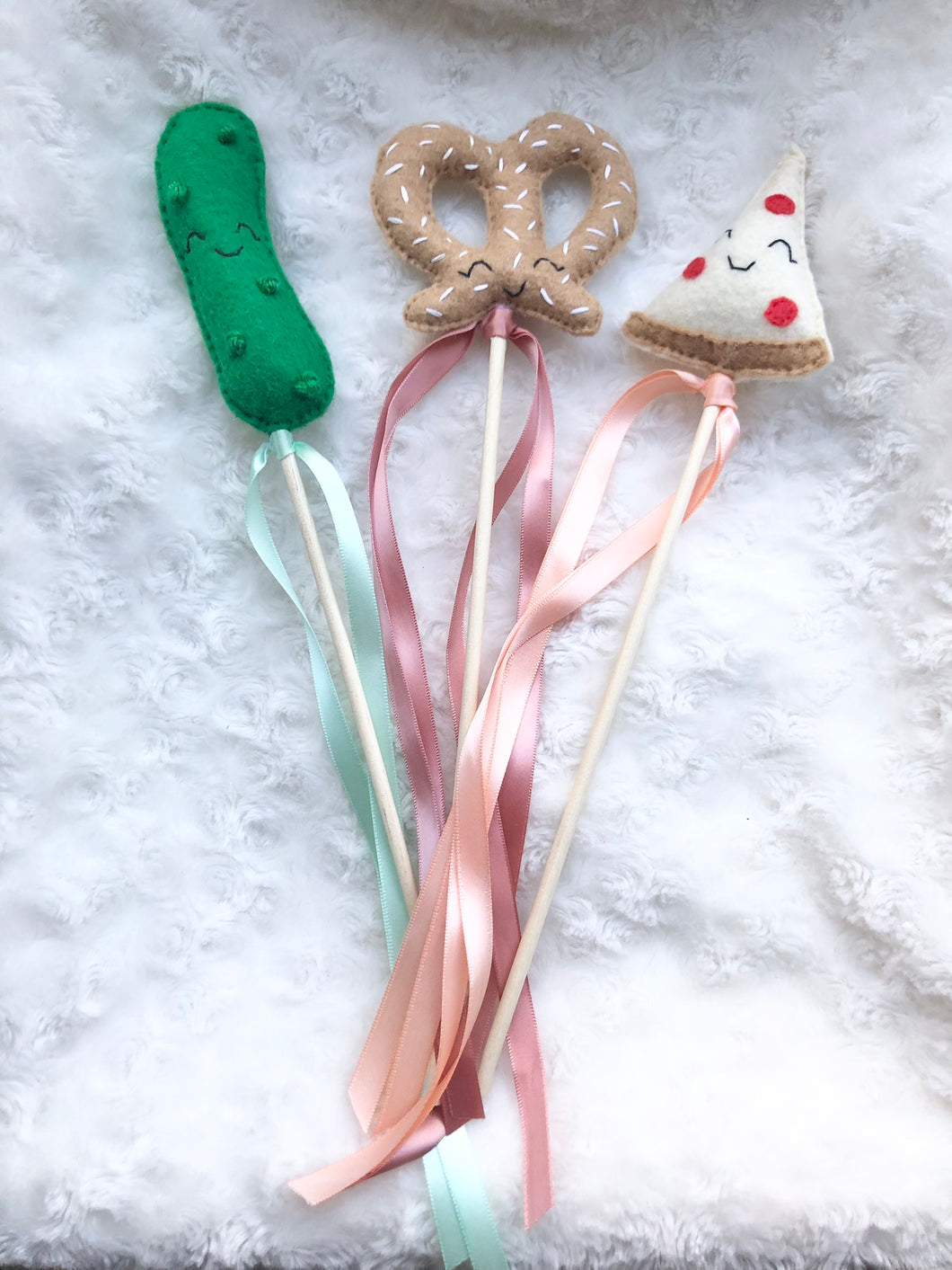 Pickle, Pretzel and Pizza Magic Wands