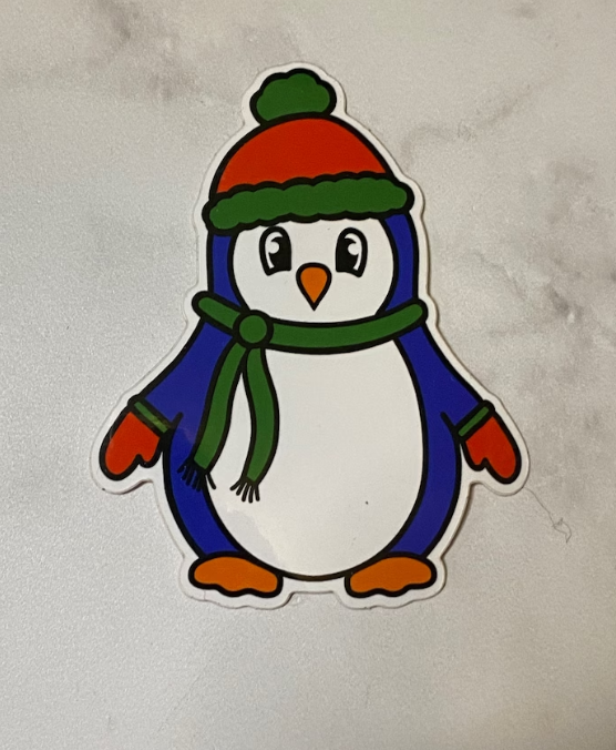 Christmas Penguin Sticker
