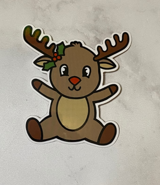 Christmas Reindeer Sticker