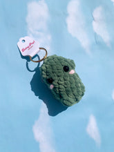 Load image into Gallery viewer, Pickle Keychain | Crochet Backpack Buddy
