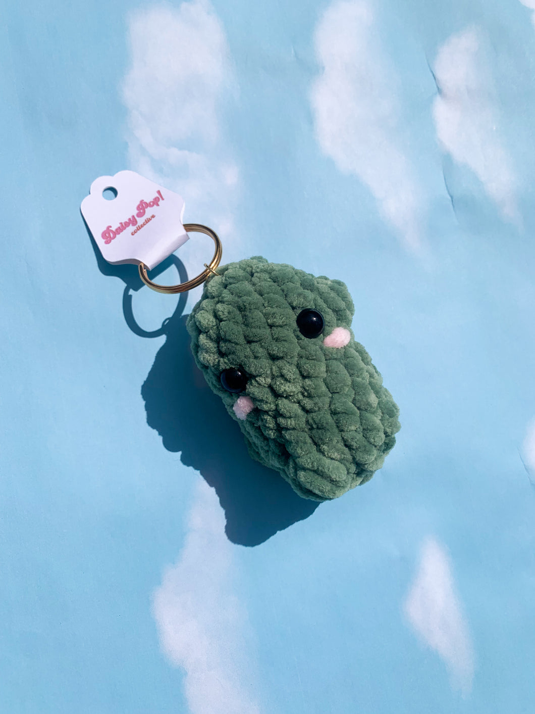 Pickle Keychain | Crochet Backpack Buddy