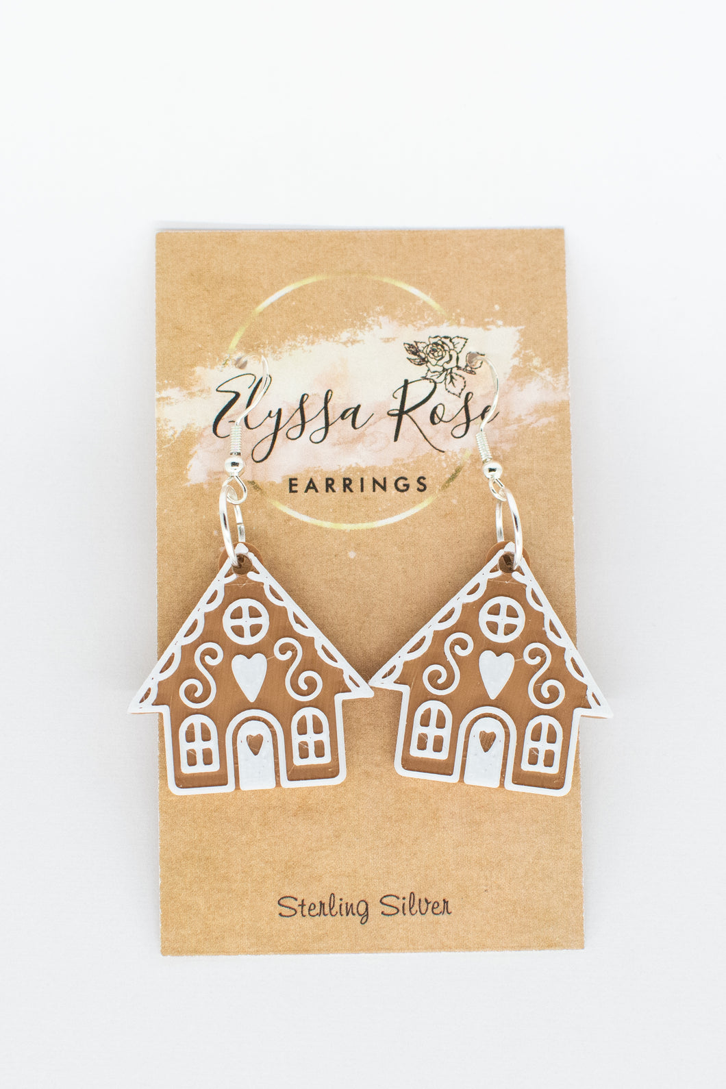 Gingerbread House earrings