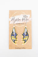 Baltimore football earrings