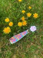 Load image into Gallery viewer, Rainbow Plaid Wristlet Lanyard
